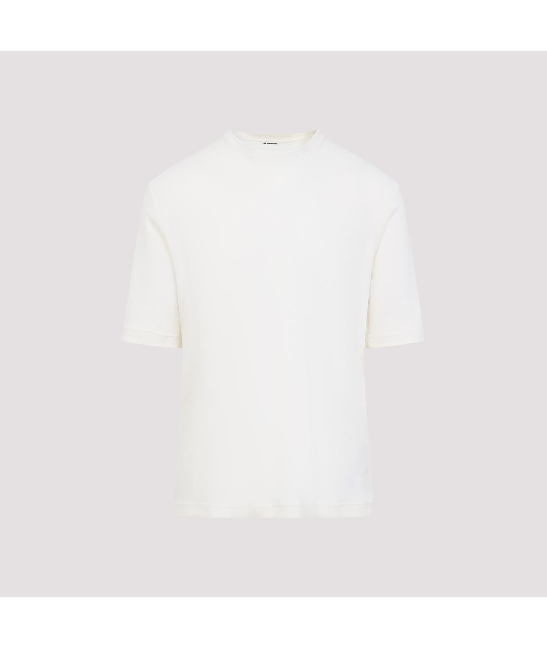 JIL SANDER Серая хлопковая футболка, фото 5