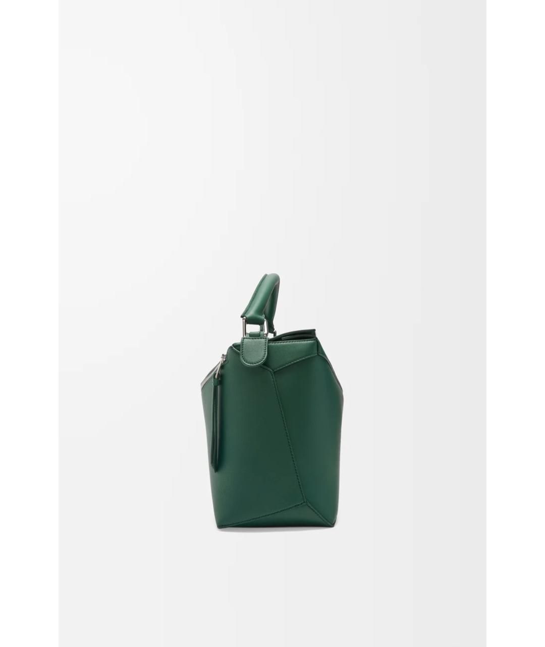 LOEWE Зеленая кожаная сумка на плечо, фото 3