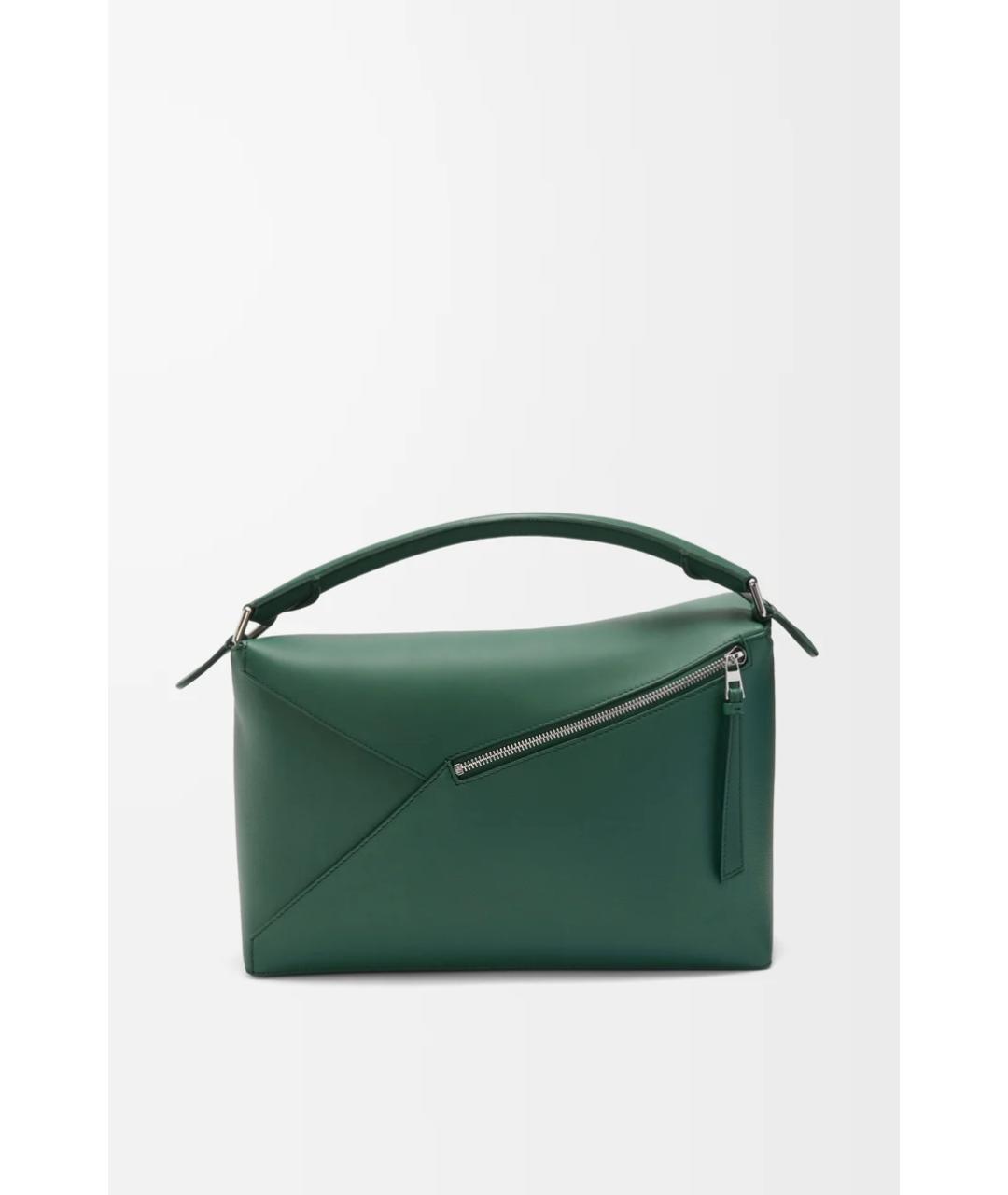 LOEWE Зеленая кожаная сумка на плечо, фото 4