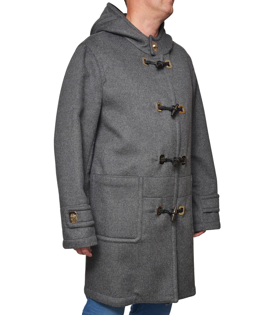 BRIONI Серое шерстяное пальто, фото 2