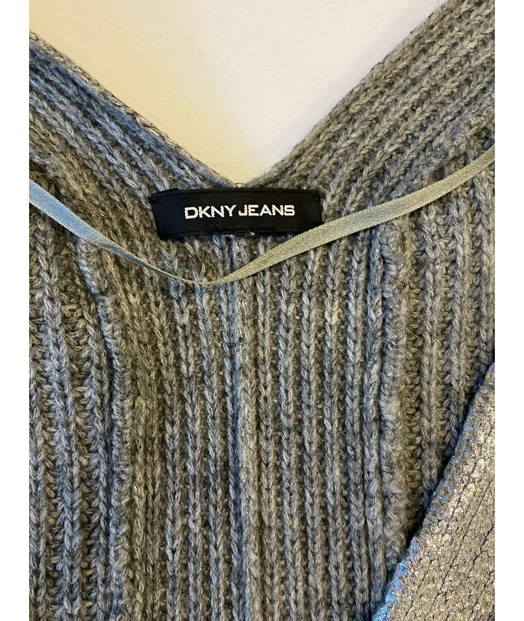 DKNY Серый вискозный кардиган, фото 3