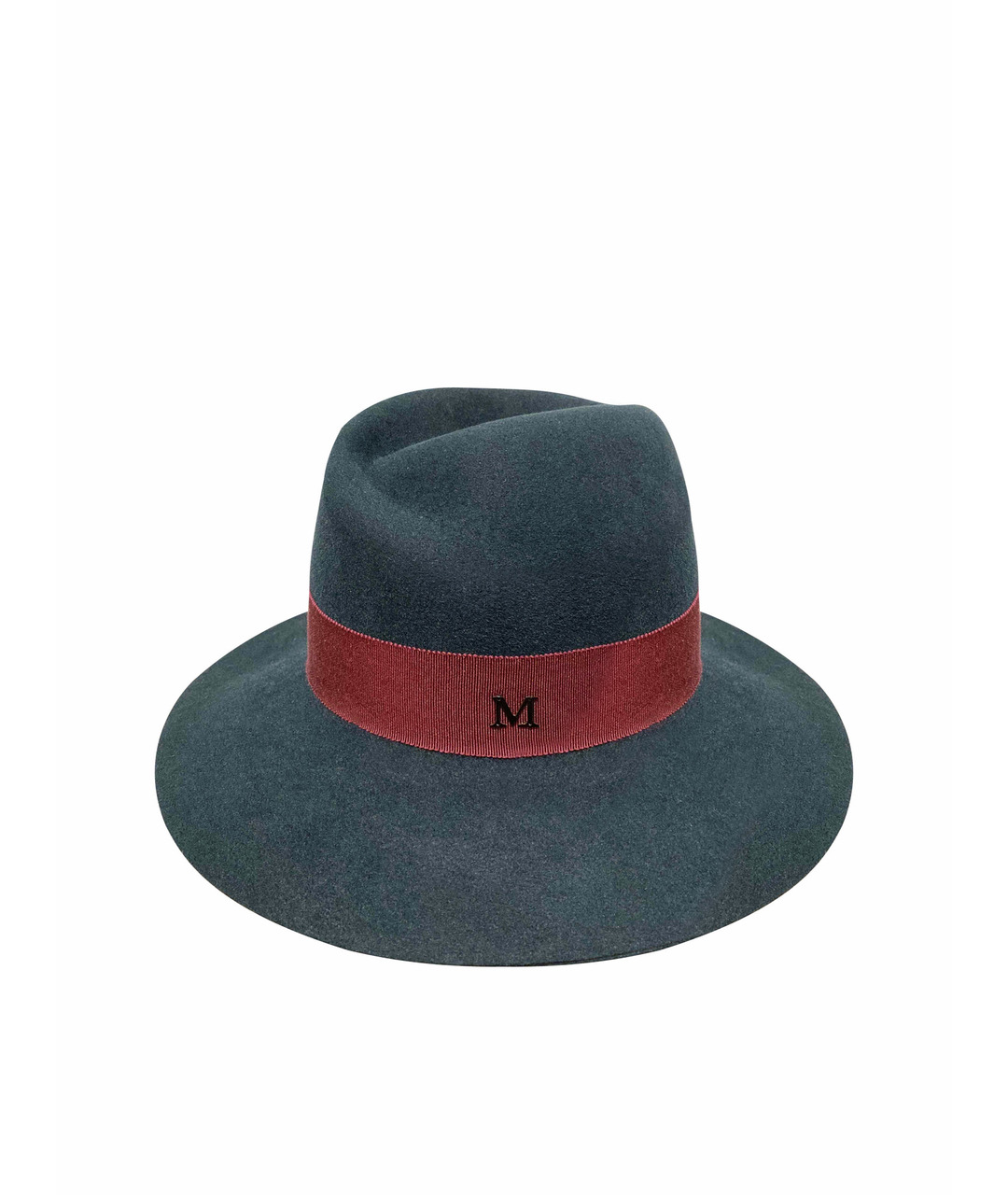 MAISON MICHEL Зеленая шерстяная шляпа, фото 1