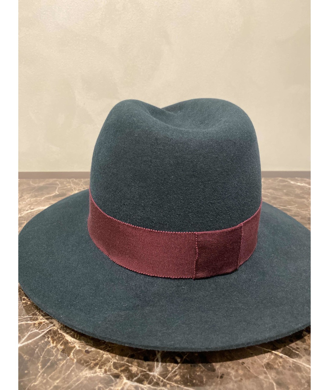 MAISON MICHEL Зеленая шерстяная шляпа, фото 3