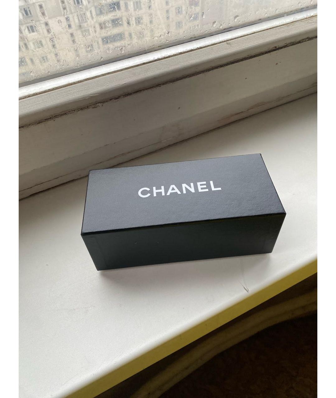 CHANEL Черные пластиковые солнцезащитные очки, фото 4