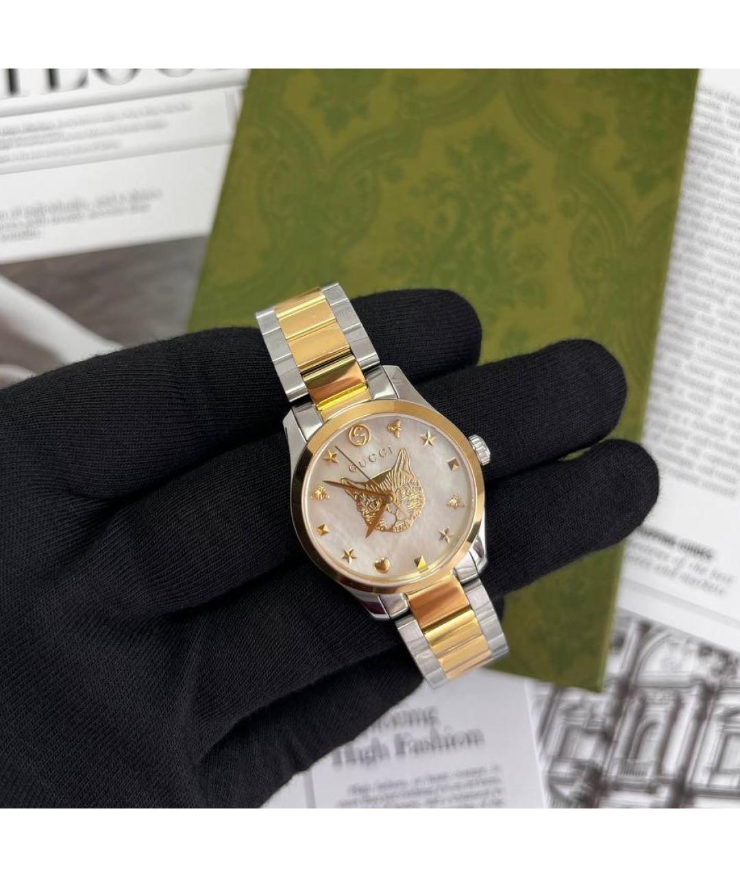 GUCCI Серебряные часы, фото 6