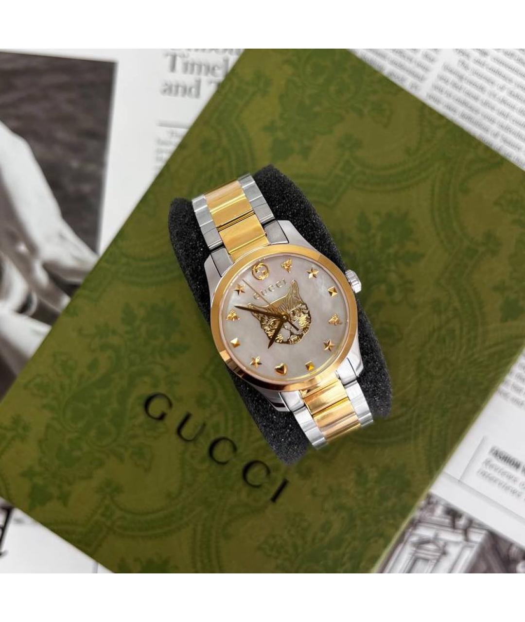 GUCCI Серебряные часы, фото 2