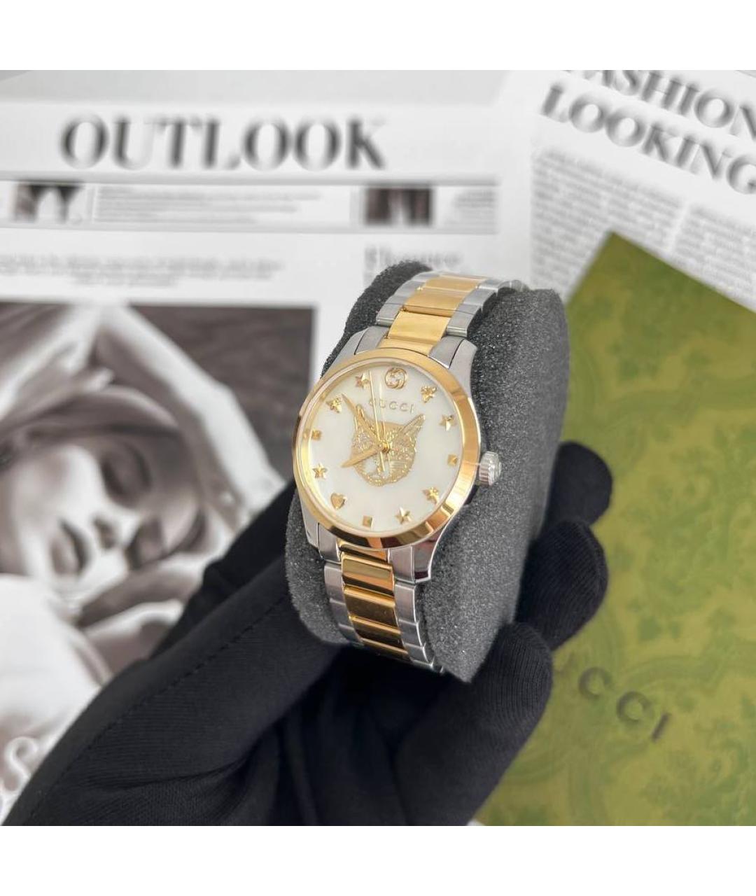 GUCCI Серебряные часы, фото 3