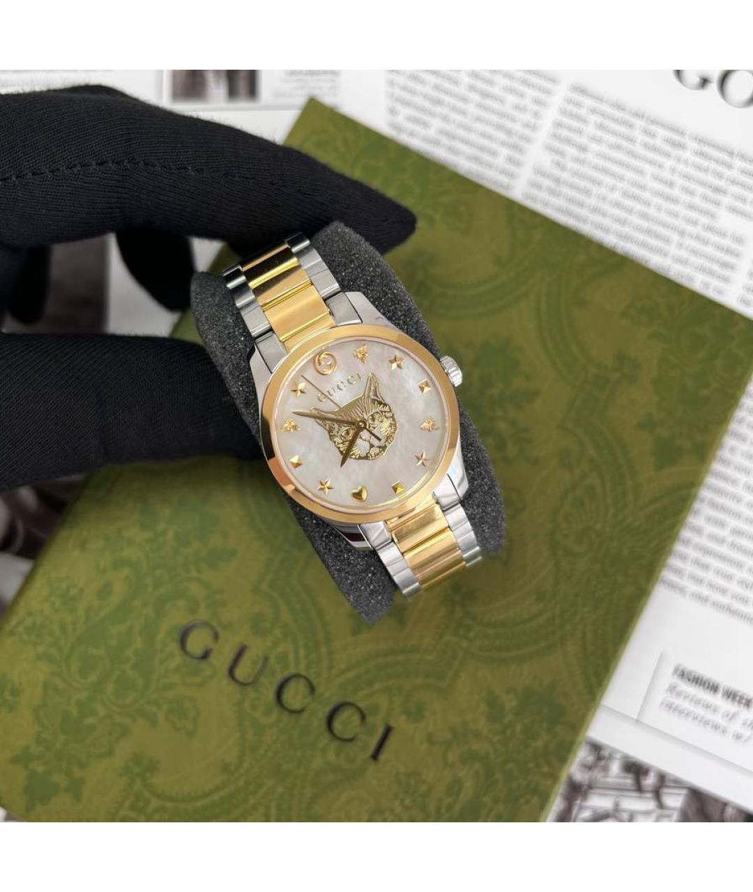 GUCCI Серебряные часы, фото 4