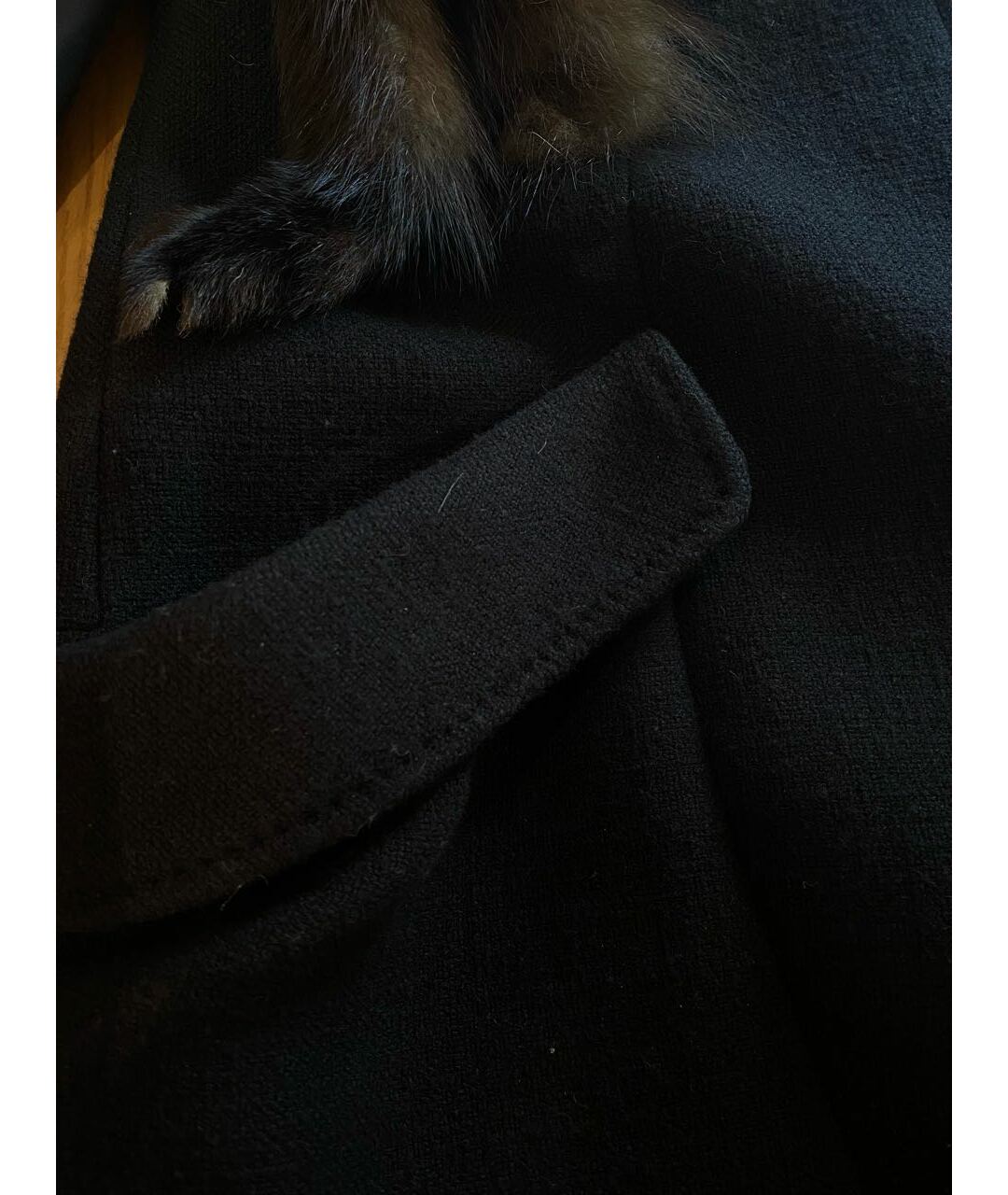 JOHN RICHMOND Черное шерстяное пальто, фото 5