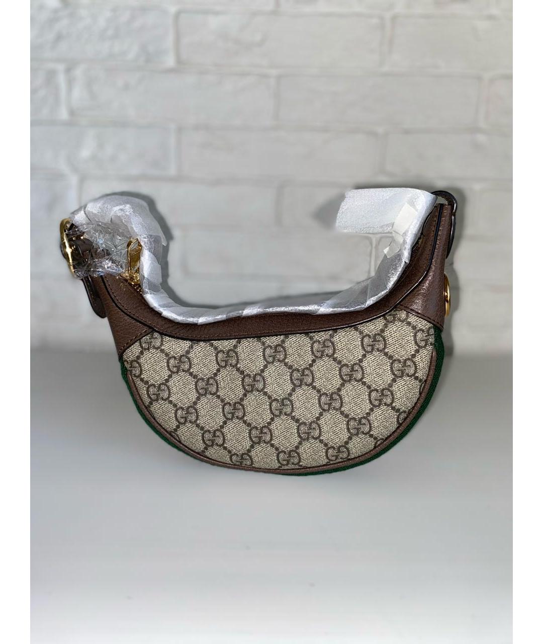 GUCCI Коричневая сумка с короткими ручками, фото 2