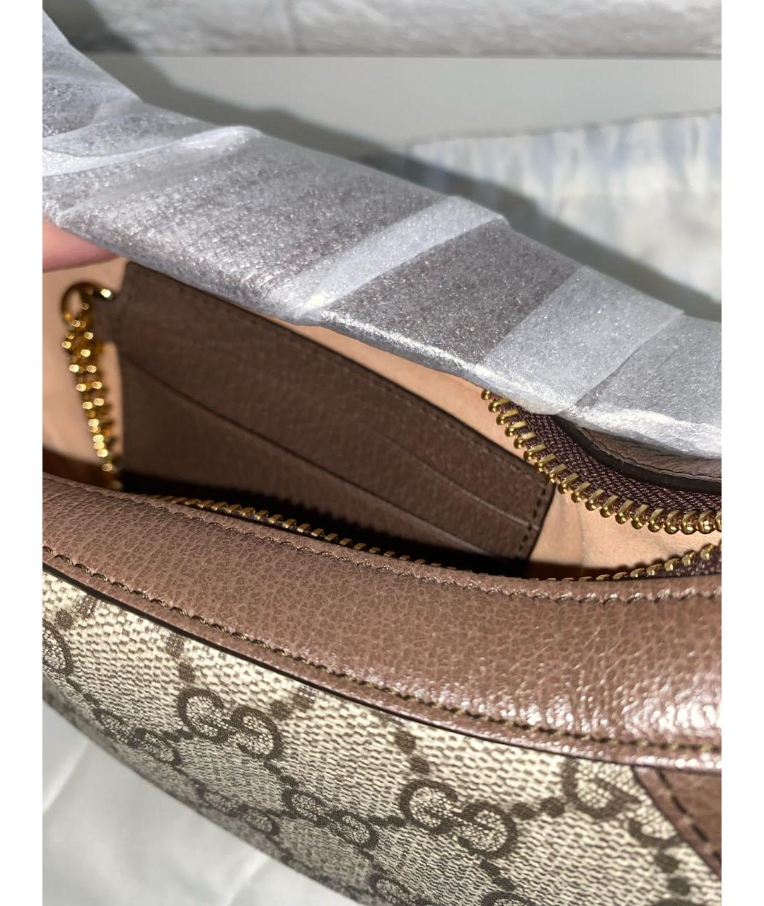 GUCCI Коричневая сумка с короткими ручками, фото 6