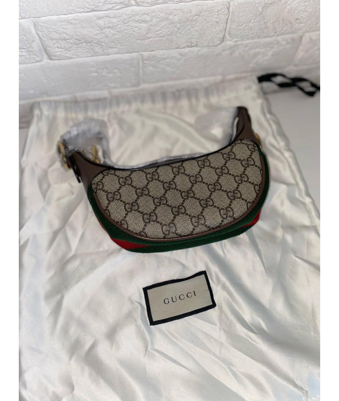 GUCCI Коричневая сумка с короткими ручками, фото 4