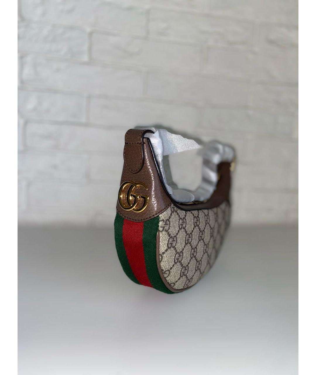 GUCCI Коричневая сумка с короткими ручками, фото 3