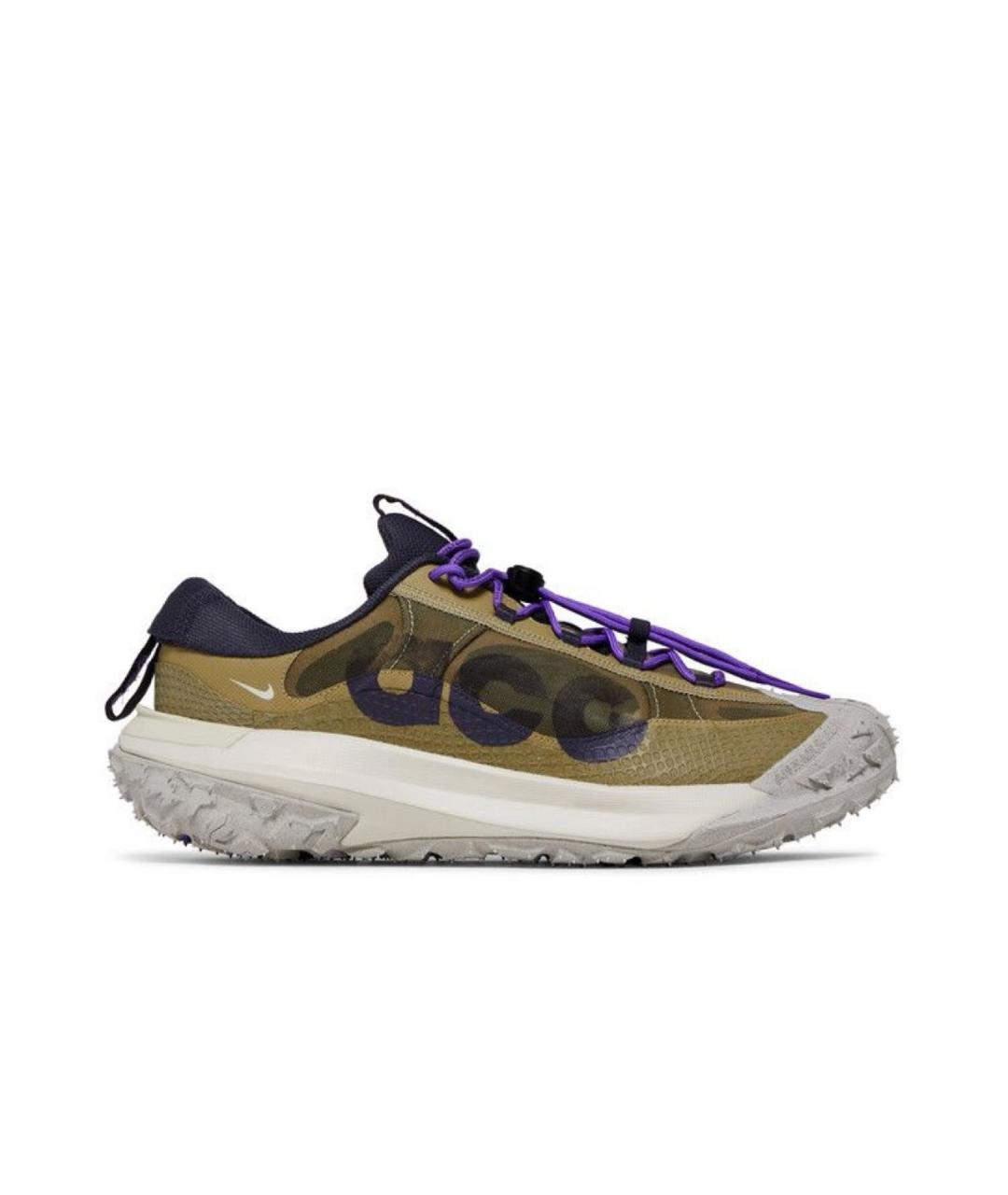 NIKE ACG Горчичные текстильные низкие кроссовки / кеды, фото 1