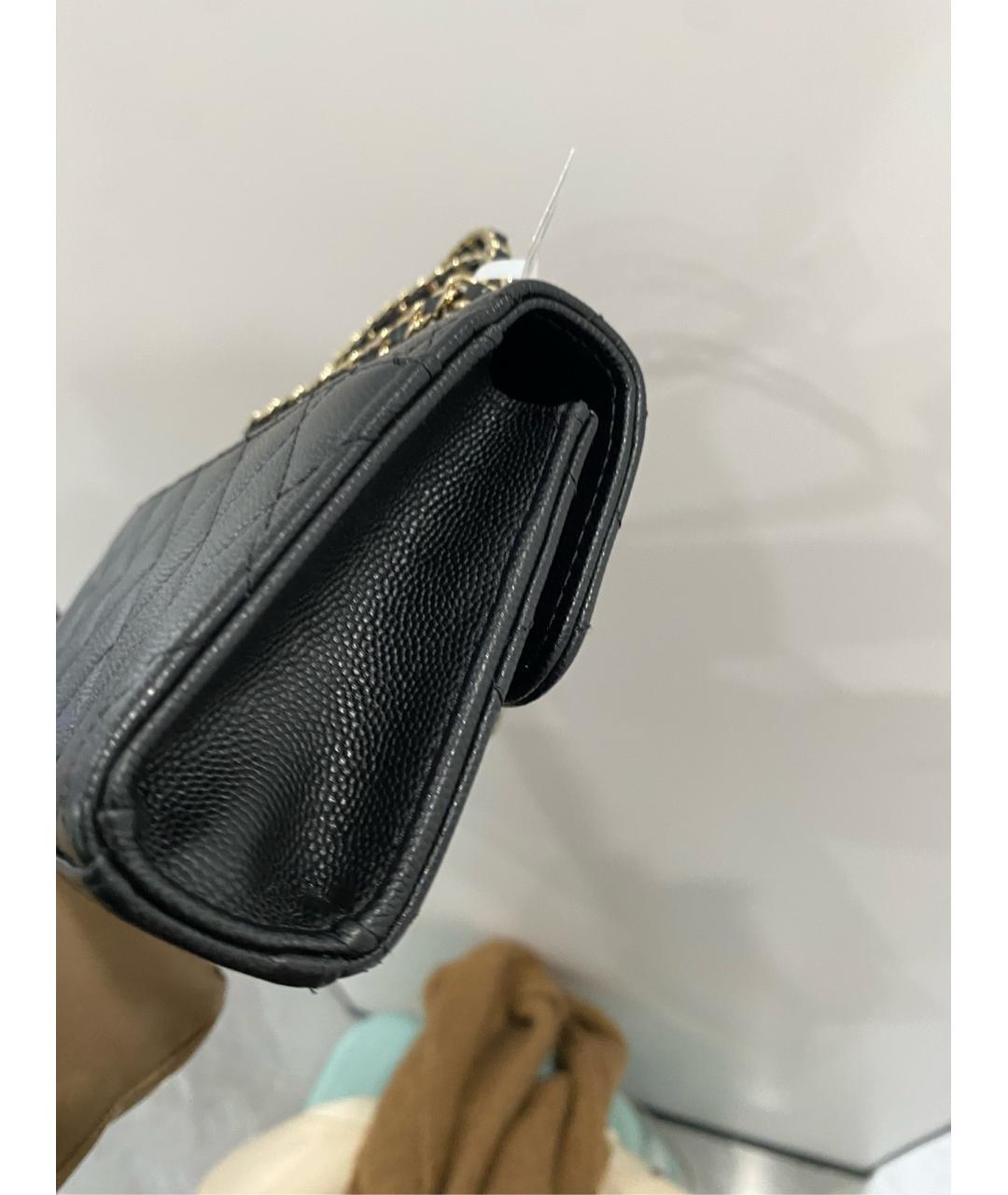 CHANEL Черная кожаная сумка через плечо, фото 4