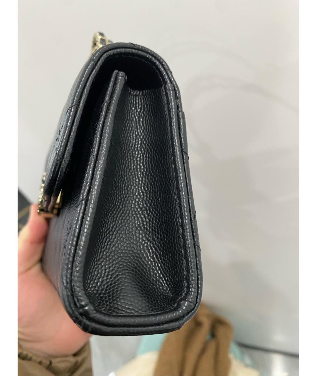 CHANEL Черная кожаная сумка через плечо, фото 2