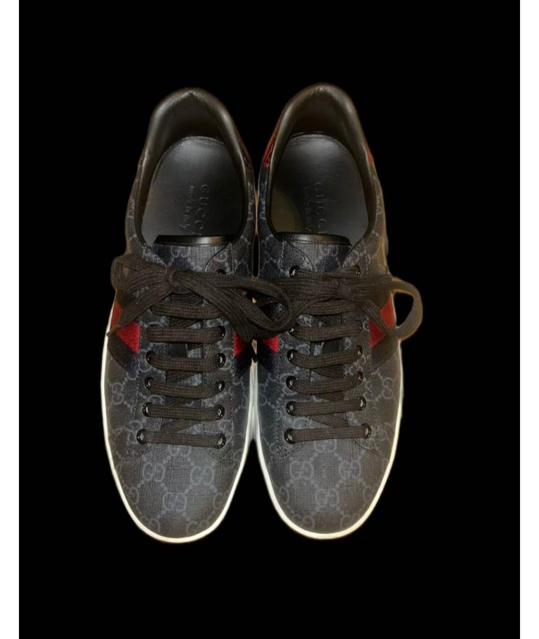 GUCCI Серые низкие кроссовки / кеды, фото 2