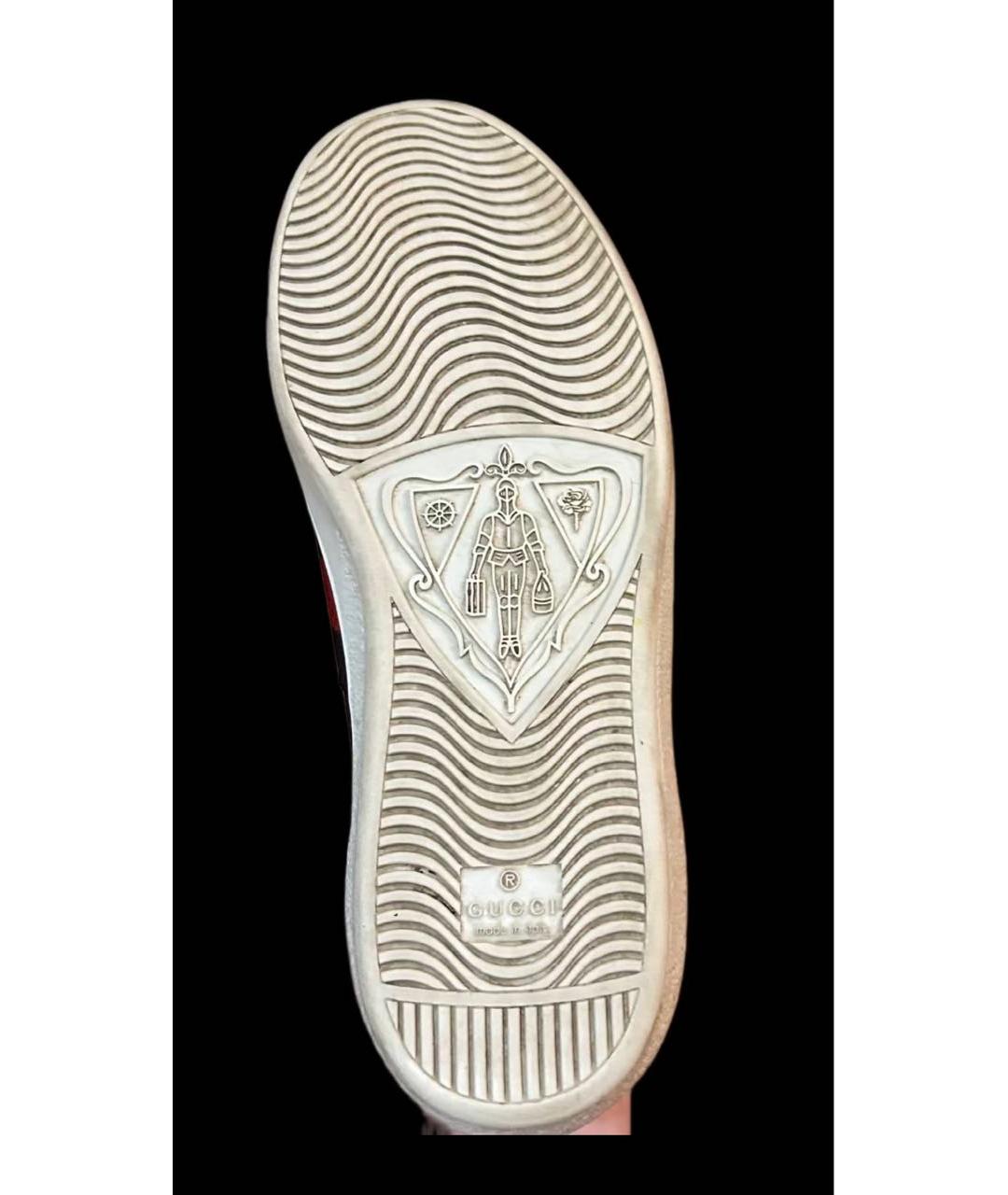 GUCCI Серые низкие кроссовки / кеды, фото 4