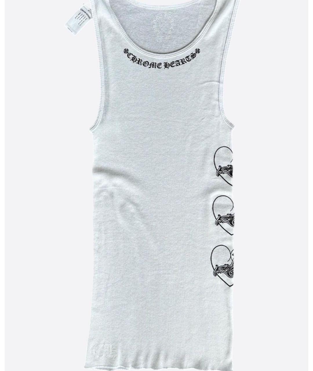 CHROME HEARTS Белое хлопковое повседневное платье, фото 3