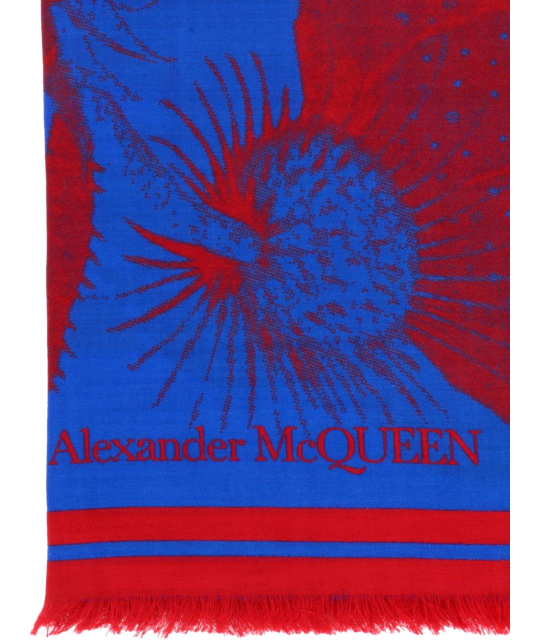 ALEXANDER MCQUEEN Мульти шерстяной шарф, фото 2