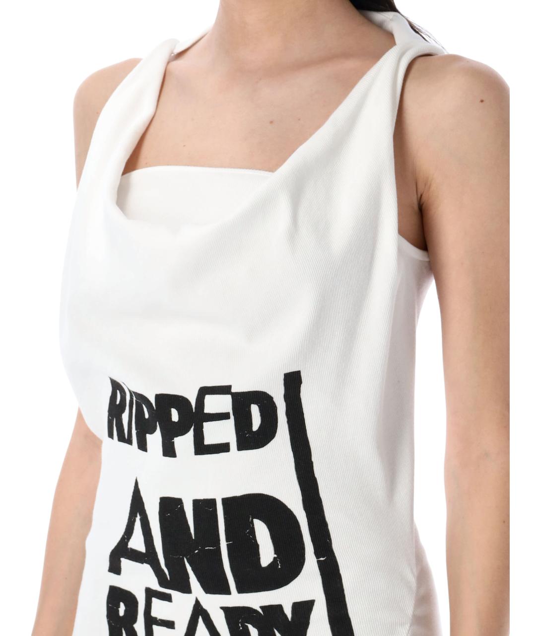 VIVIENNE WESTWOOD Белое хлопковое платье, фото 4
