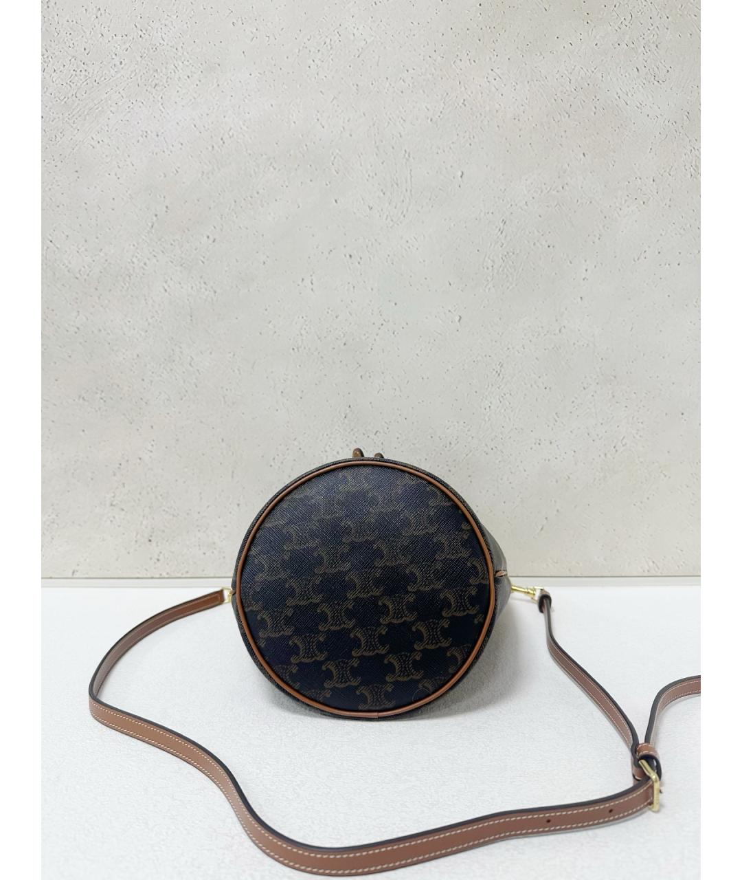 CELINE Коричневая сумка через плечо, фото 5