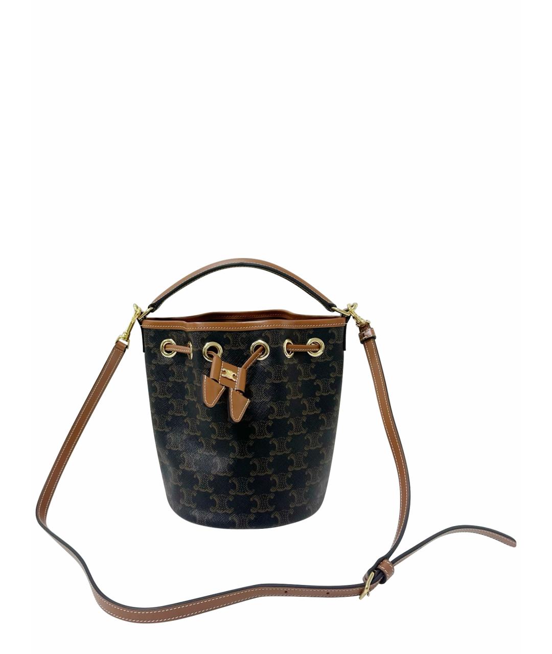 CELINE Коричневая сумка через плечо, фото 1