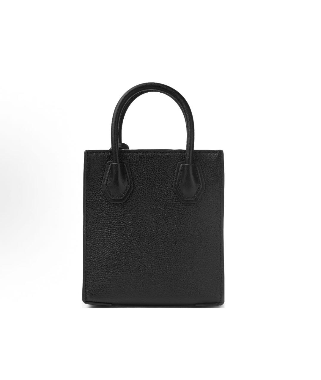 MICHAEL MICHAEL KORS Черная кожаная сумка через плечо, фото 3