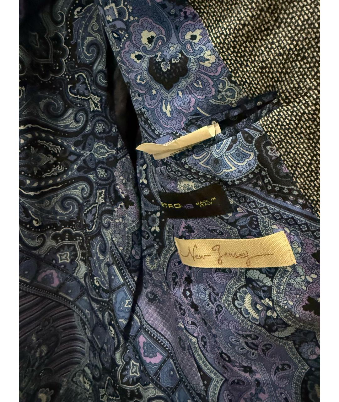 ETRO Антрацитовый хлопковый пиджак, фото 3