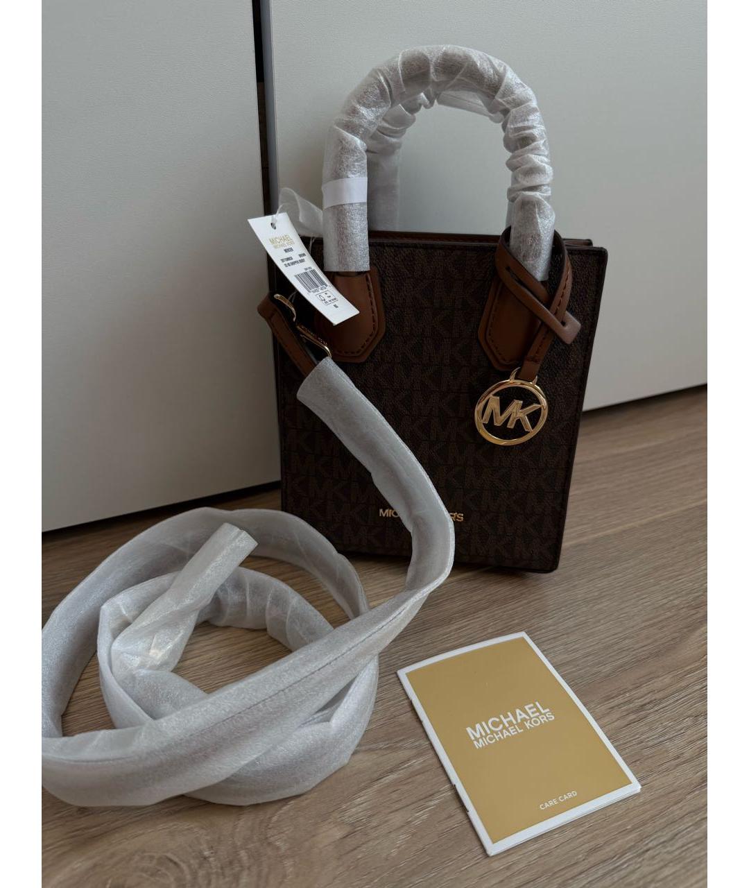 MICHAEL MICHAEL KORS Коричневая сумка тоут, фото 8