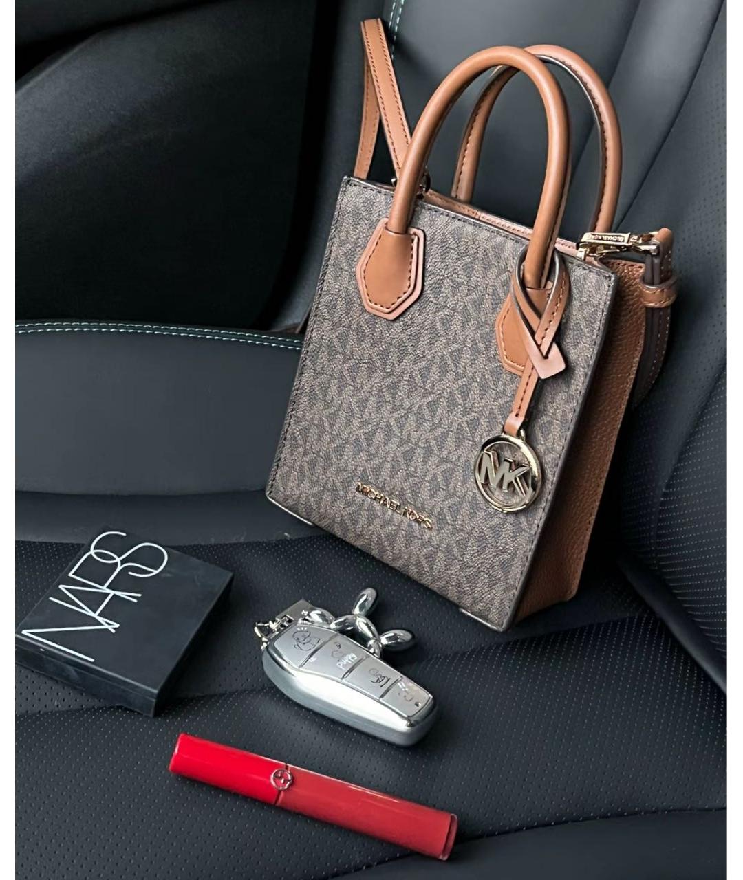 MICHAEL MICHAEL KORS Коричневая сумка тоут, фото 7