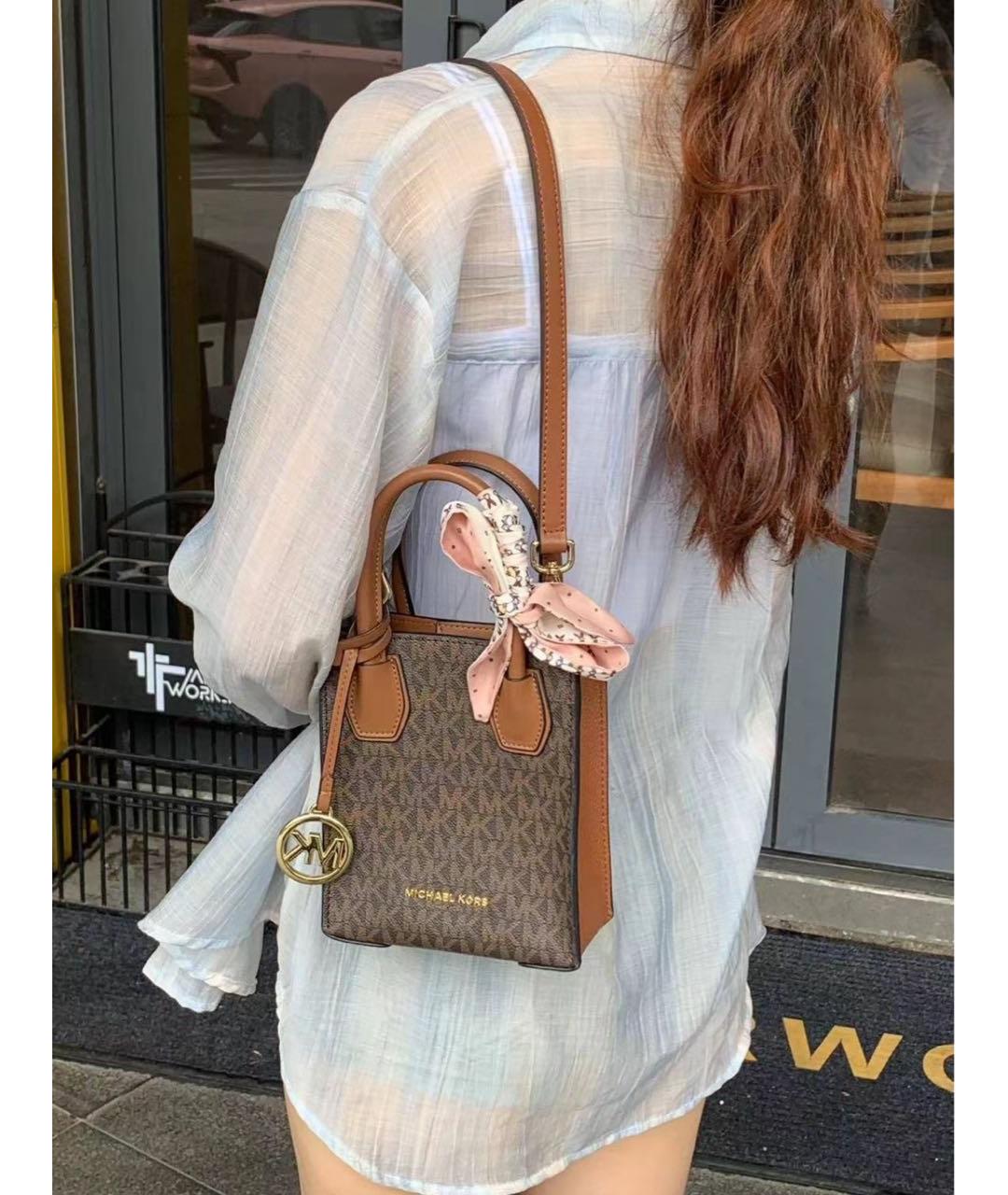 MICHAEL MICHAEL KORS Коричневая сумка тоут, фото 6