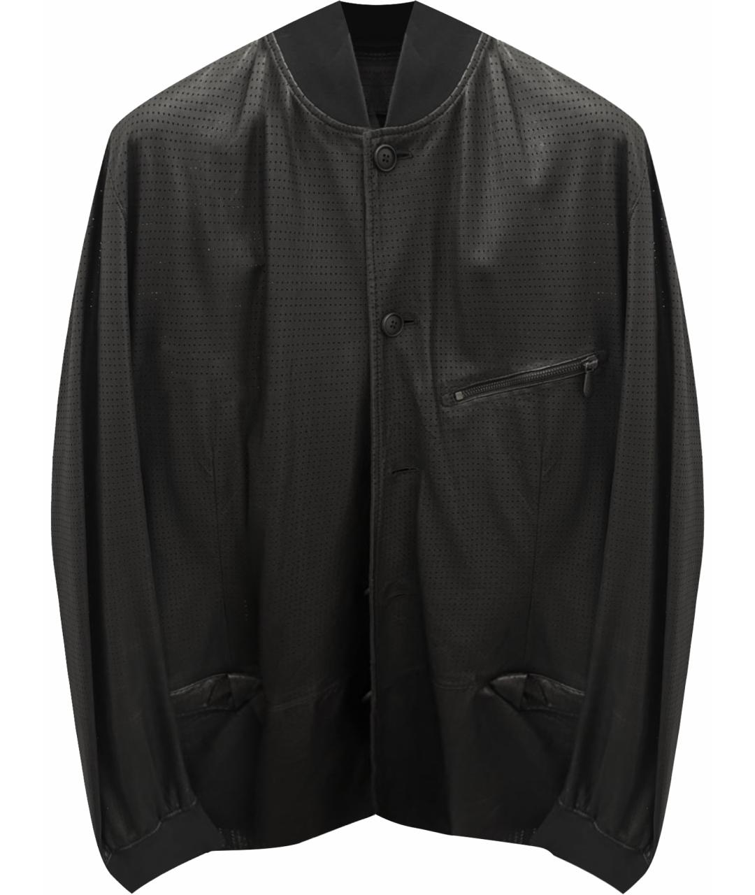 BOTTEGA VENETA Черная кожаная куртка, фото 1