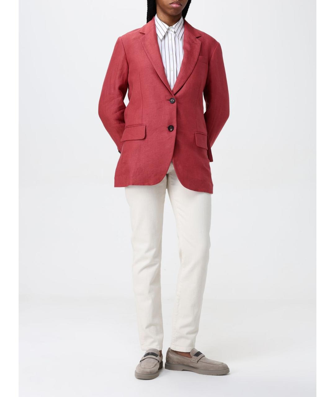 BRUNELLO CUCINELLI Белая хлопковая рубашка, фото 4