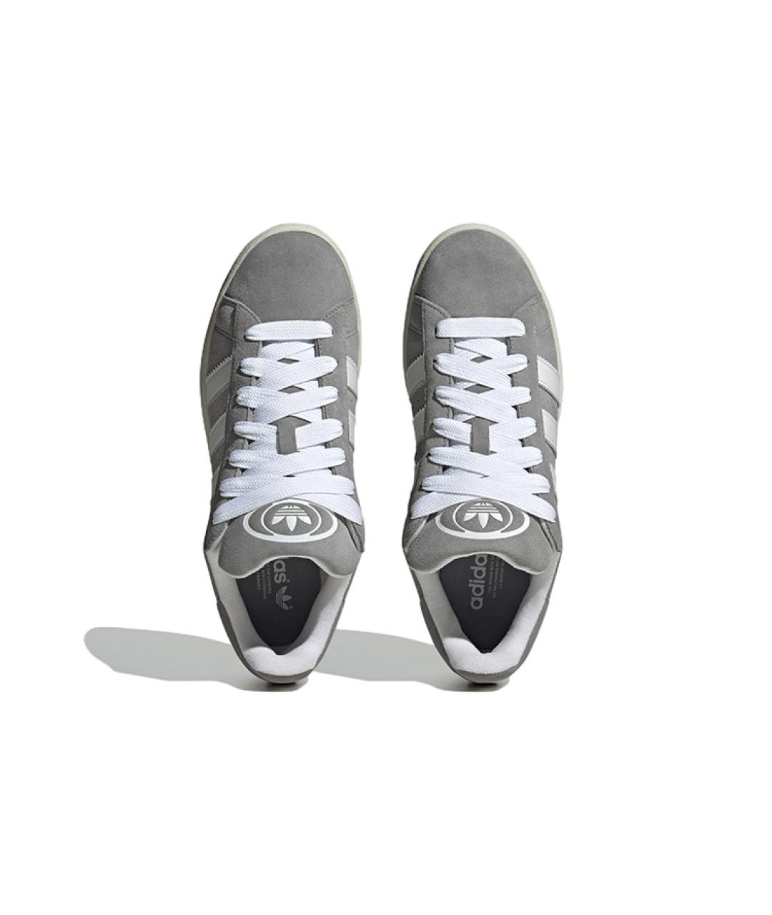 ADIDAS Серые замшевые низкие кроссовки / кеды, фото 3