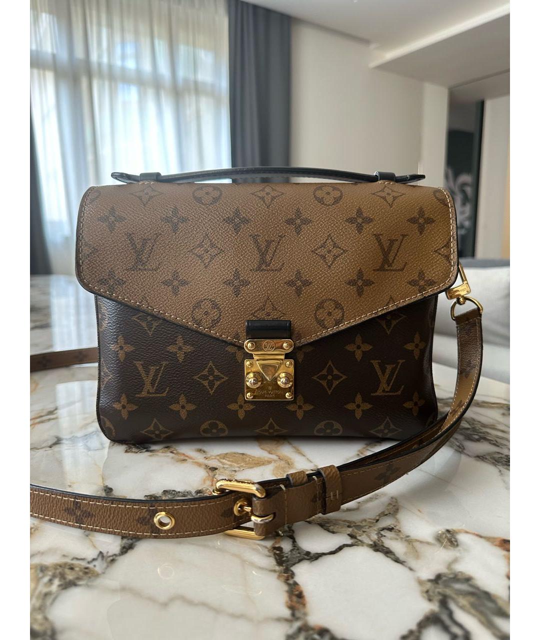 LOUIS VUITTON Коричневая сумка через плечо, фото 9