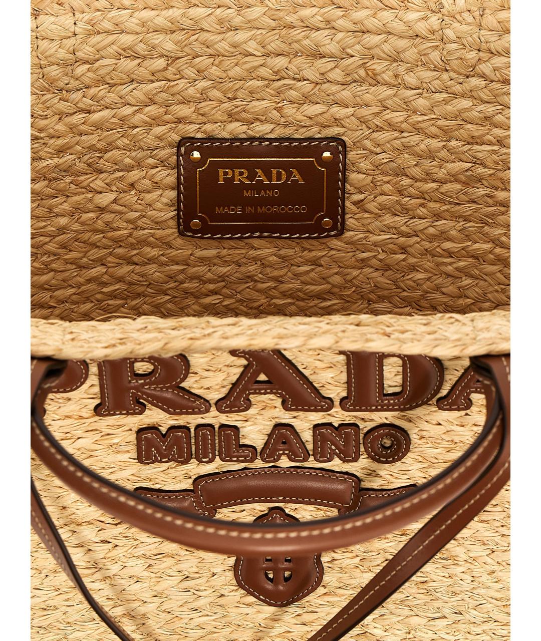 PRADA Бежевая сумка тоут, фото 4