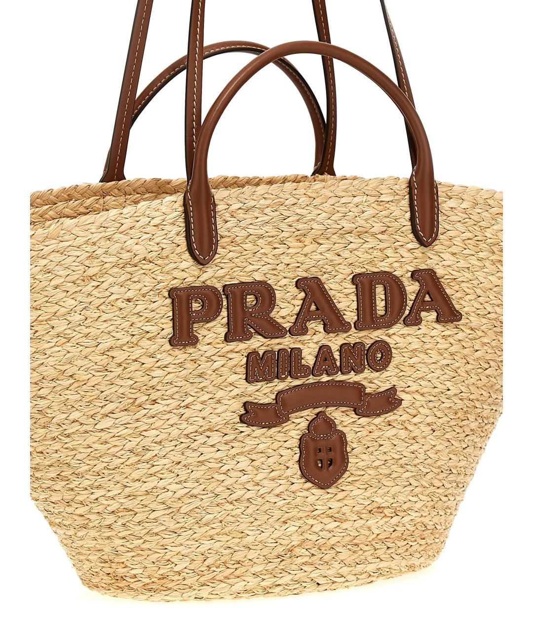 PRADA Бежевая сумка тоут, фото 3