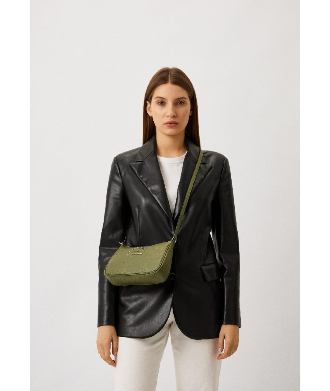 KARL LAGERFELD Хаки сумка через плечо из искусственной кожи, фото 5