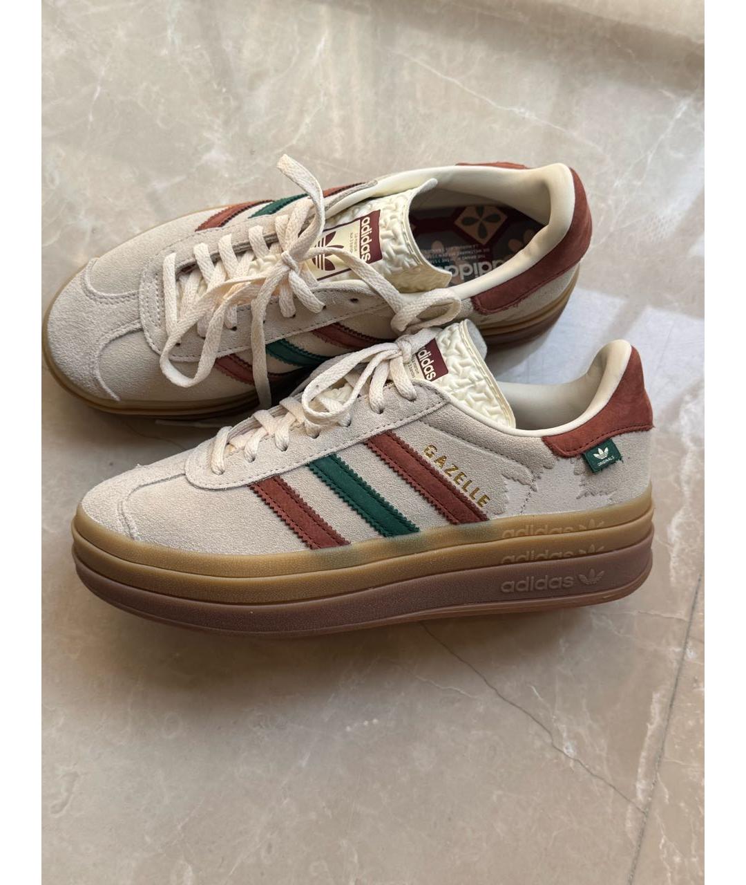 ADIDAS Бежевые кеды, фото 5