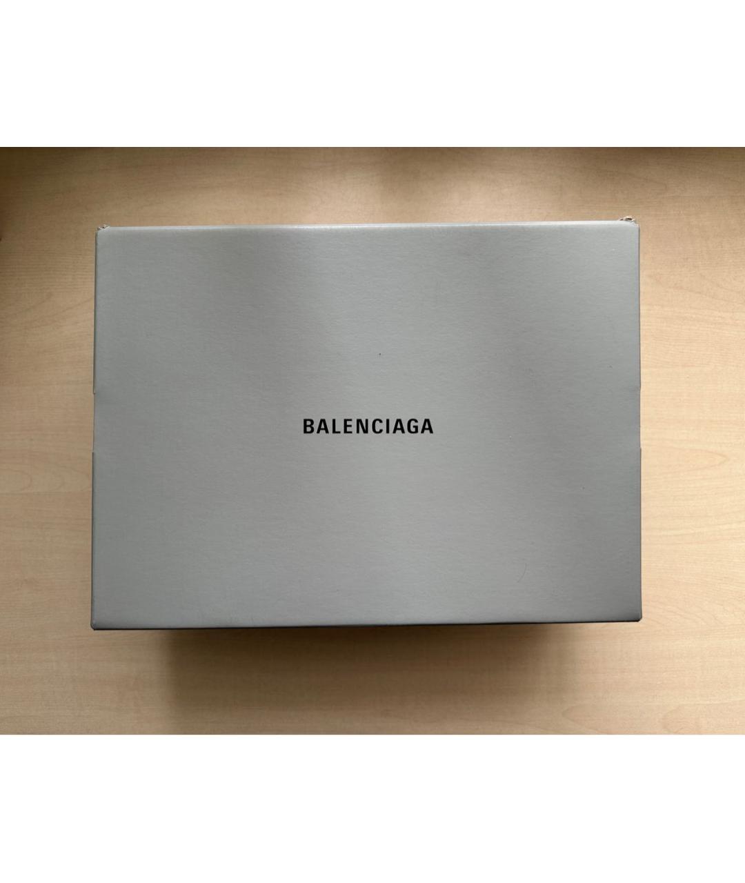 BALENCIAGA Бежевые текстильные кроссовки, фото 5