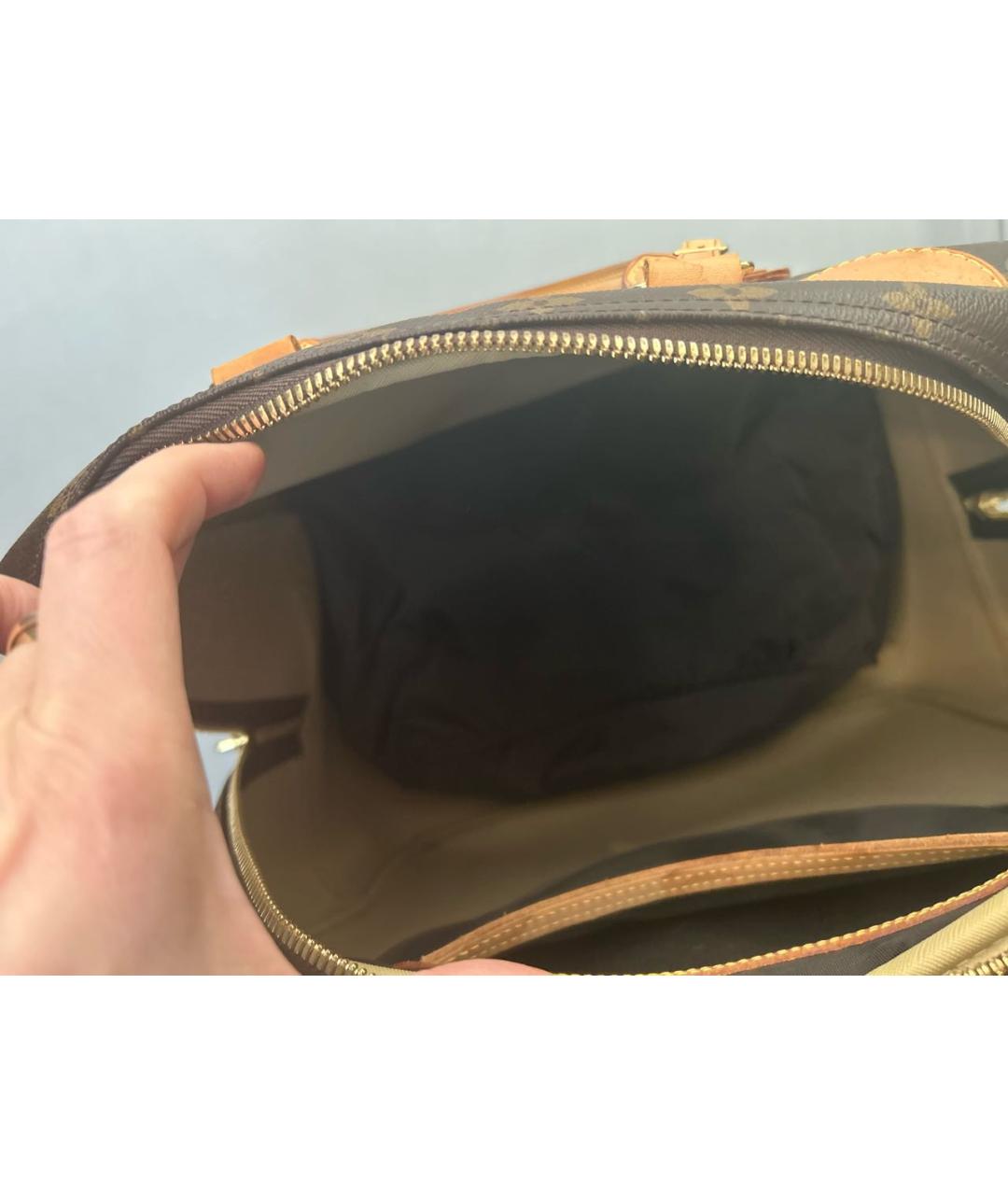LOUIS VUITTON Коричневая дорожная/спортивная сумка, фото 4