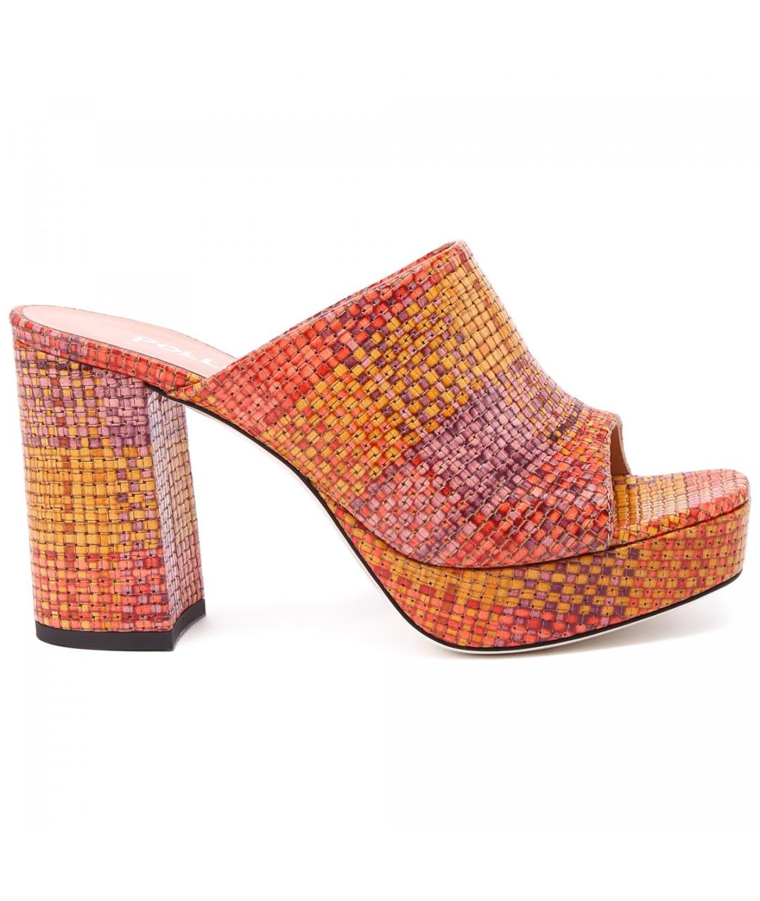 POLLINI Мульти кожаные сабо, фото 1