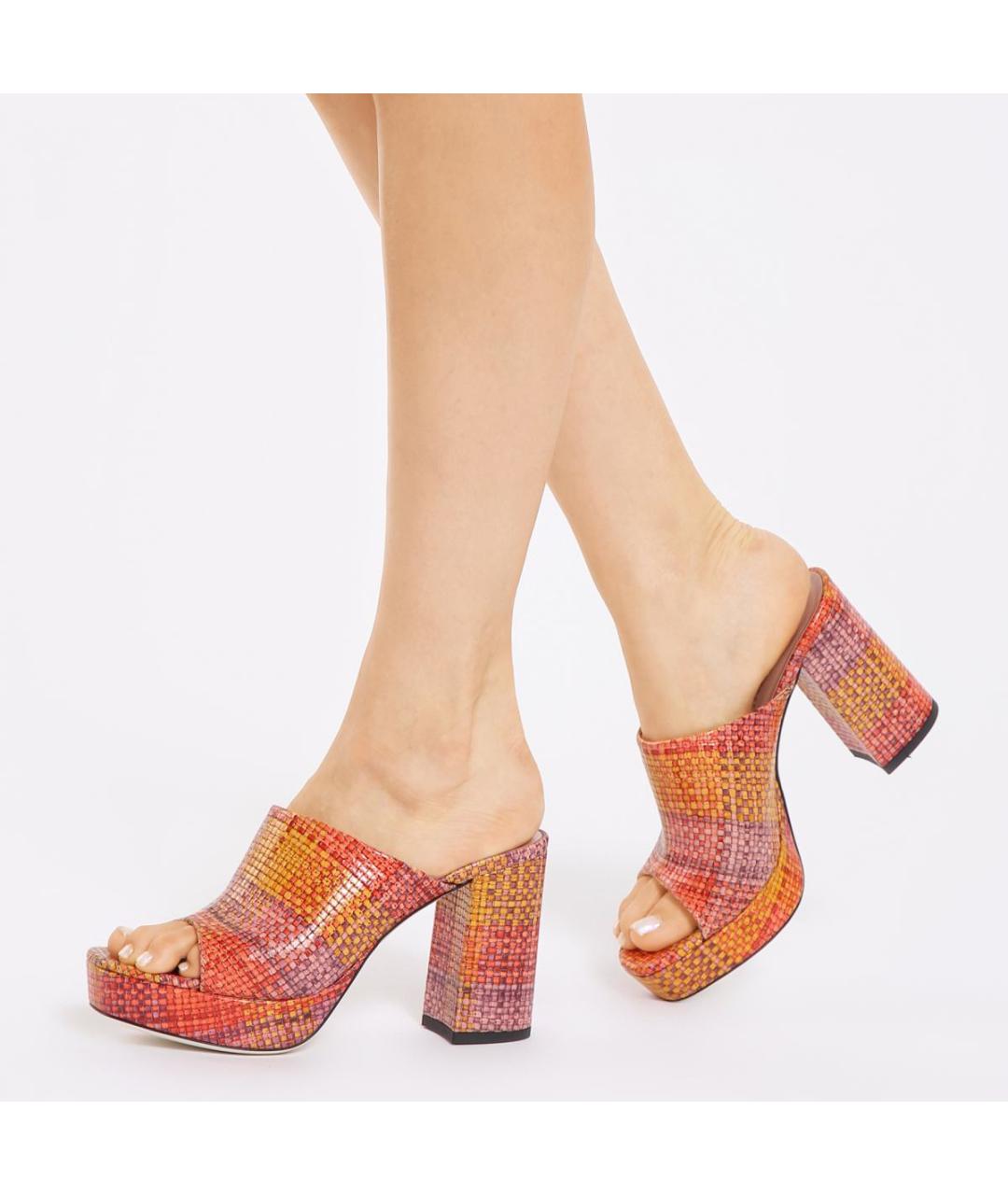 POLLINI Мульти кожаные сабо, фото 6
