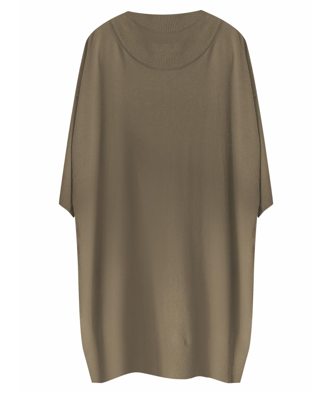 MAISON MARGIELA Хаки шерстяное платье, фото 1