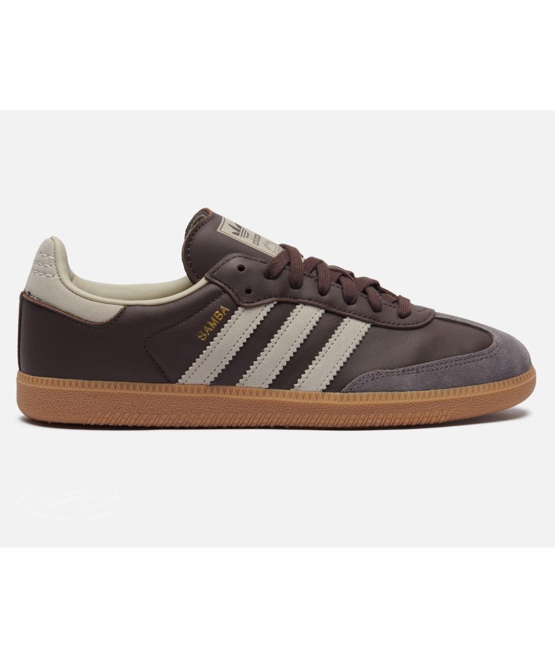 ADIDAS Коричневые кожаные кеды, фото 7