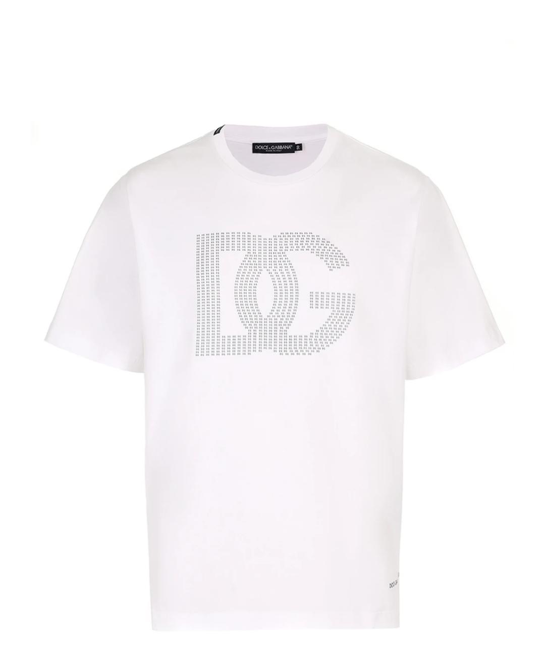 DOLCE&GABBANA Белая хлопковая футболка, фото 1
