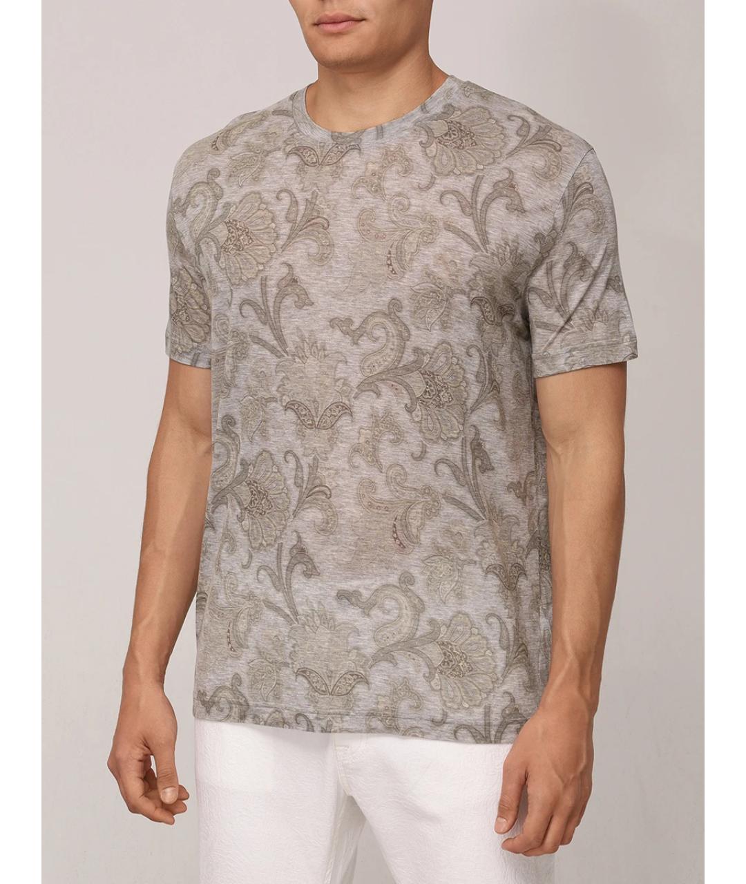 ETRO Бежевая хлопковая футболка, фото 4