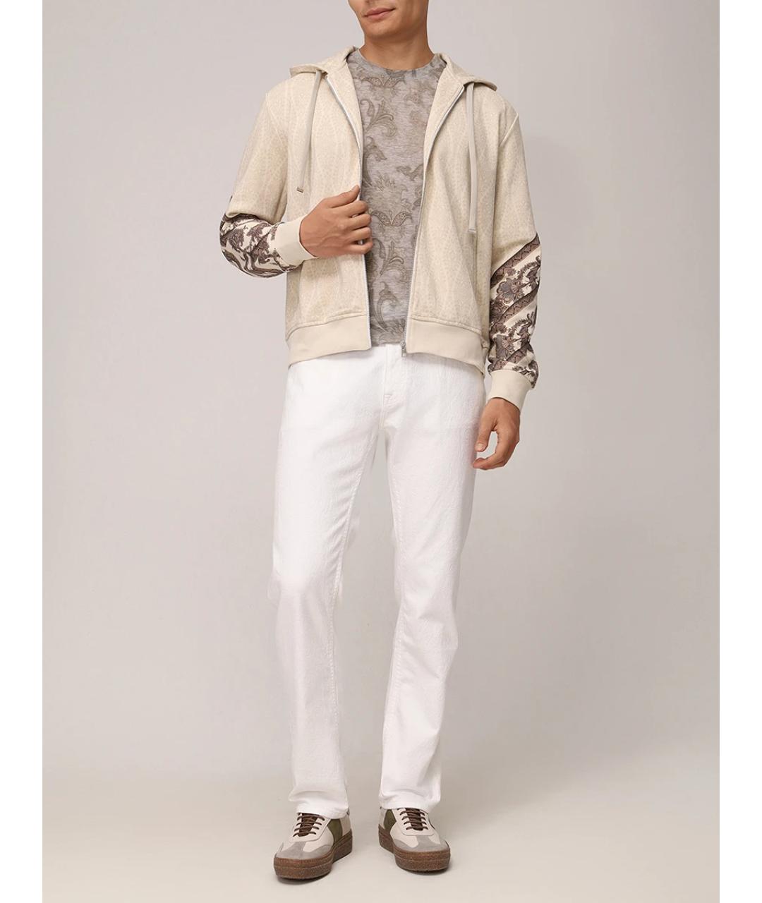 ETRO Бежевая хлопковая футболка, фото 2