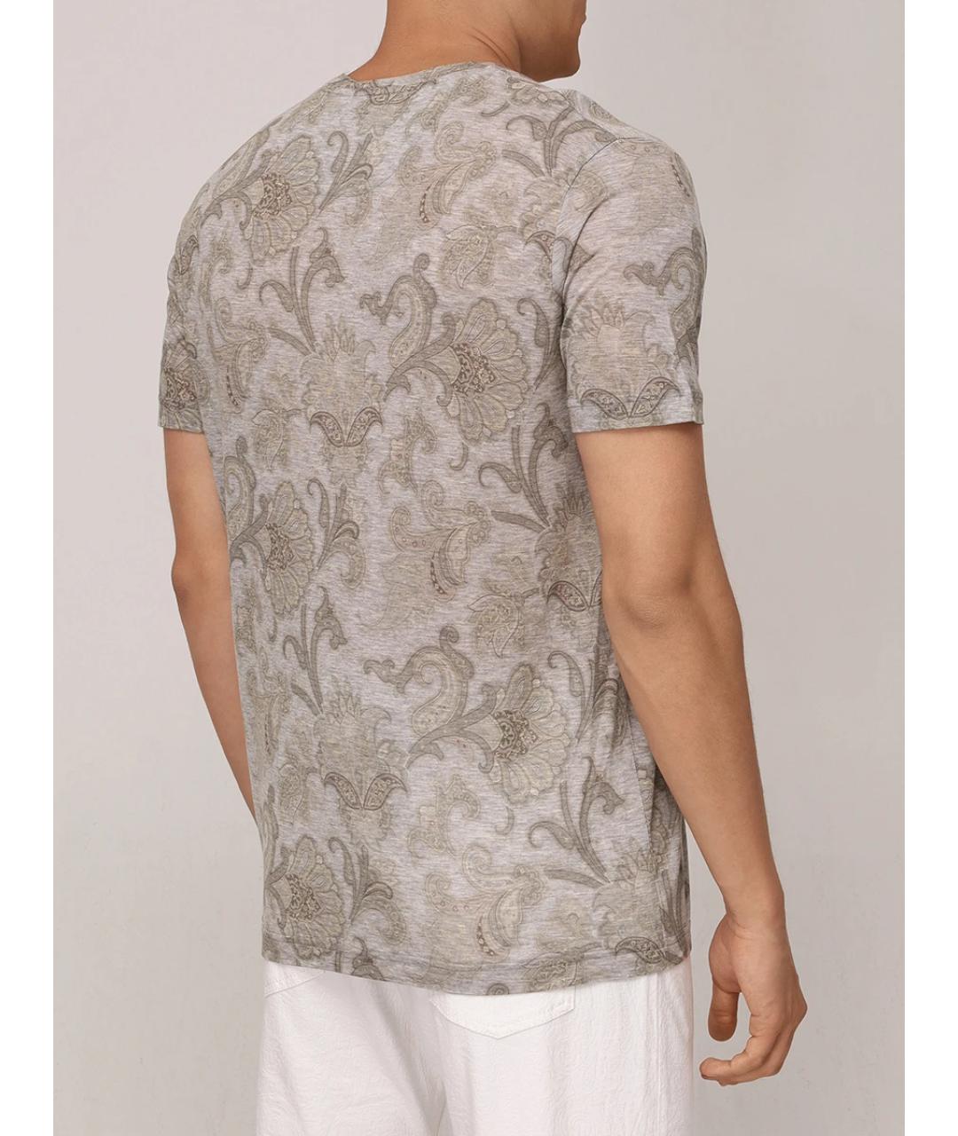 ETRO Бежевая хлопковая футболка, фото 3